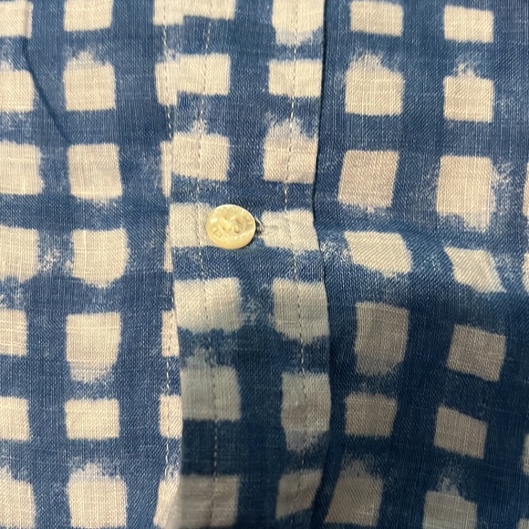 Lands' End linen shirt, mens L - Picture 4 of 8